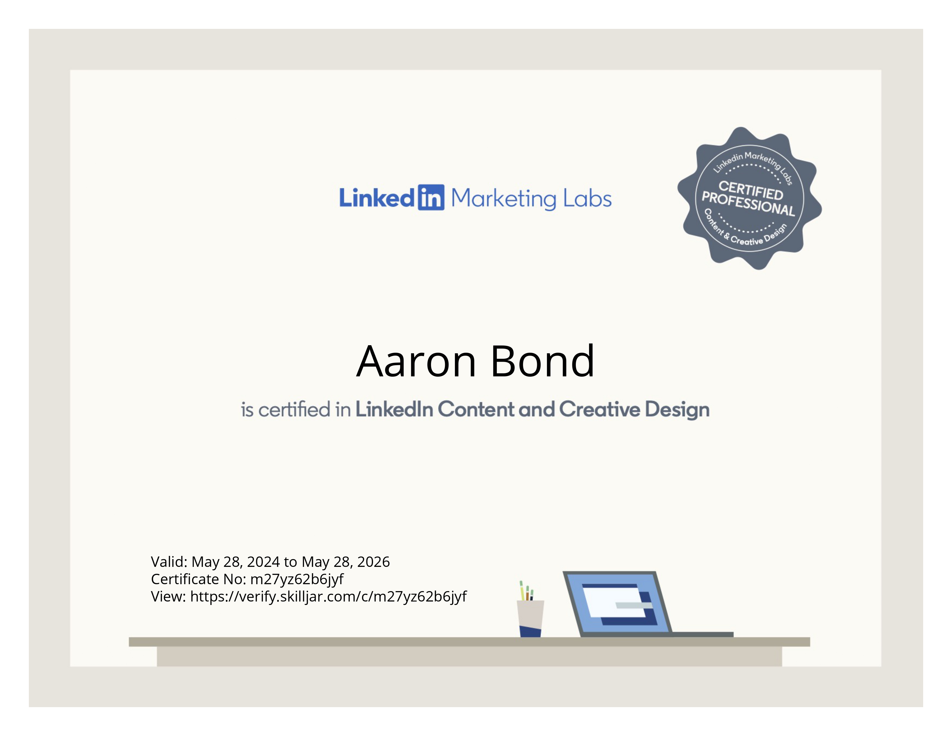 Content and Creative Design Certificate