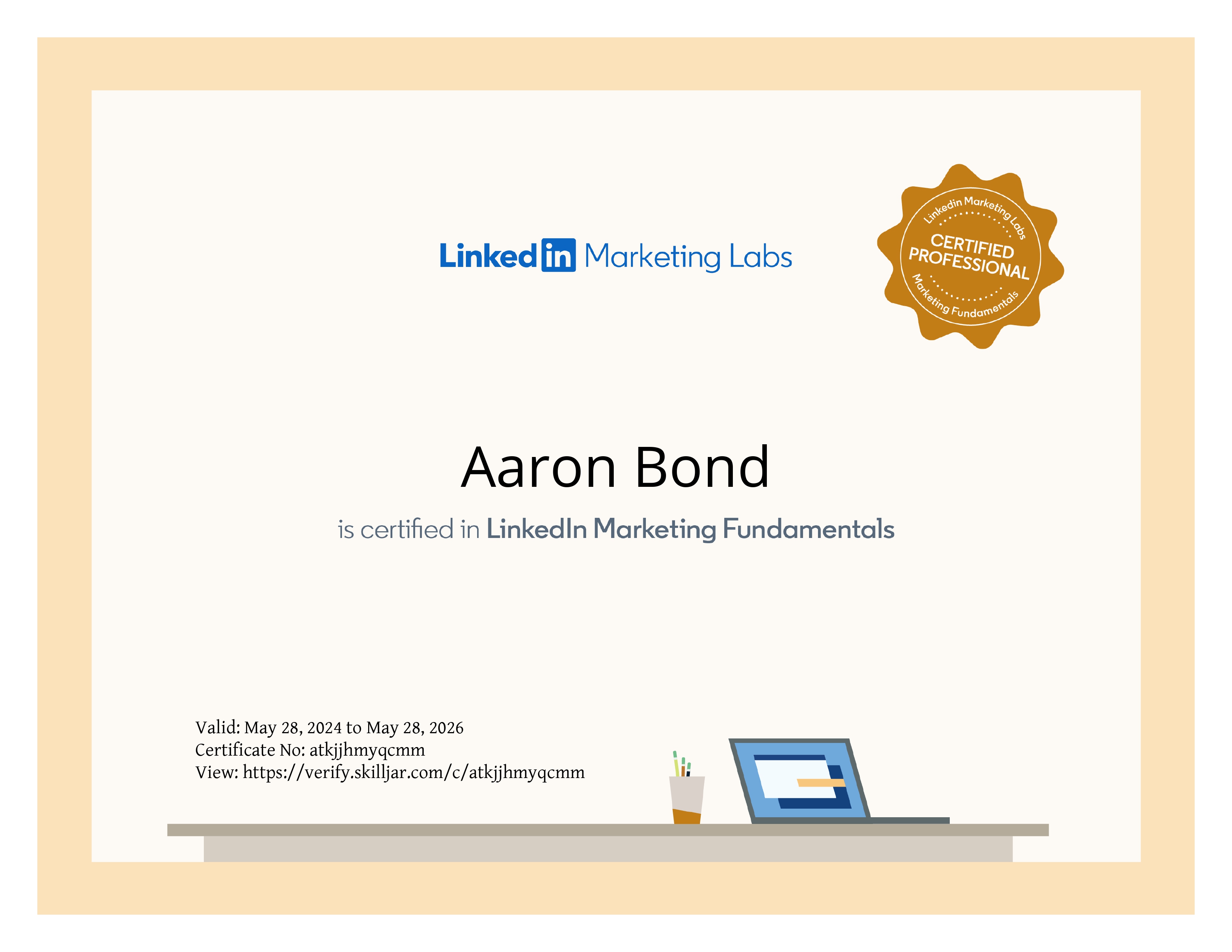 LinkedIn Marketing Fundamentals Certificate