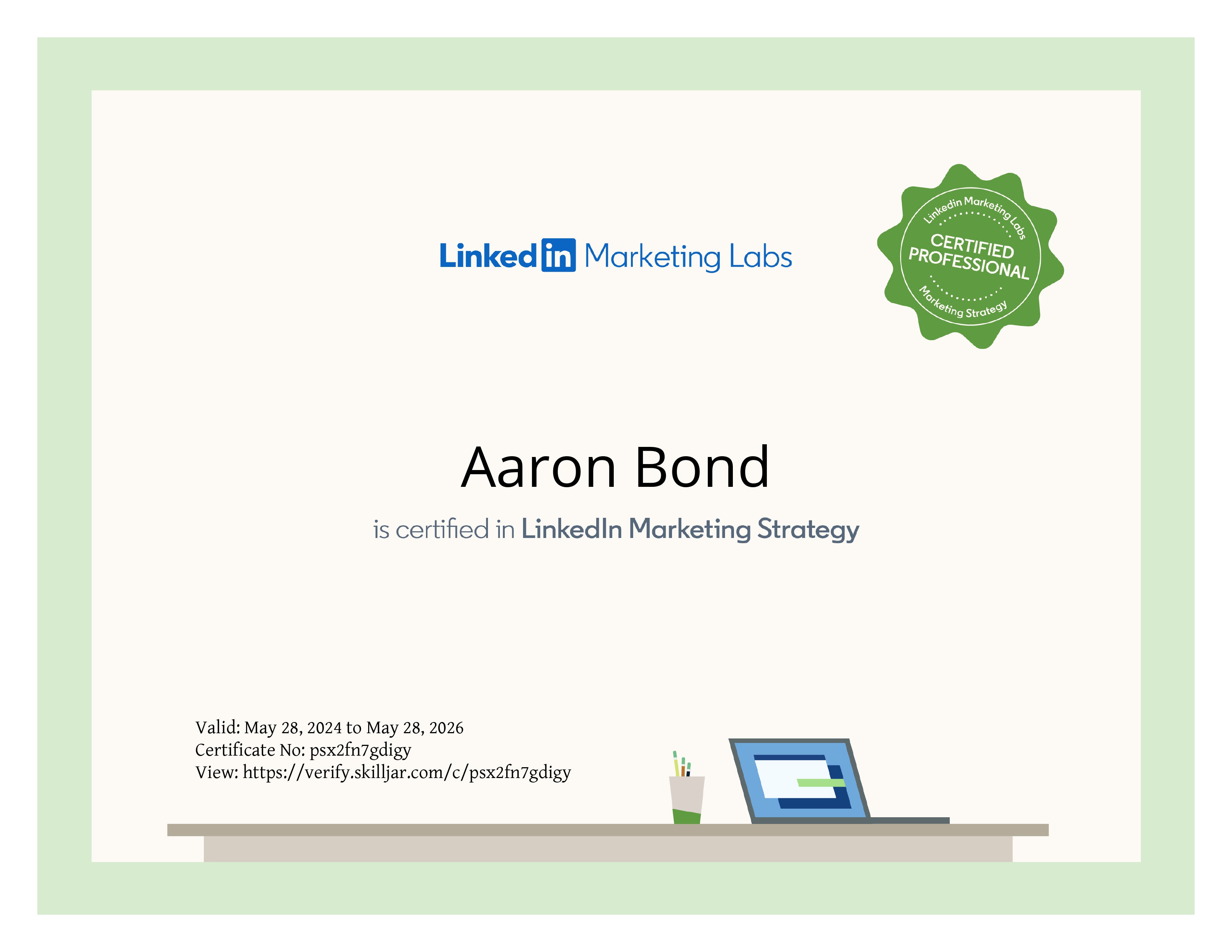 LinkedIn Marketing Strategy Certificate